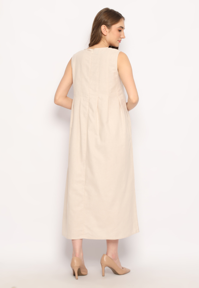 Gracy Maxi Dress Nude
