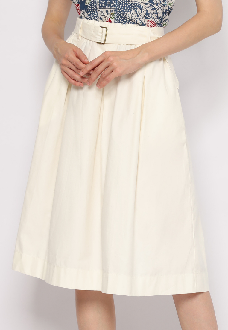 Gita Skirt Plain Broken White