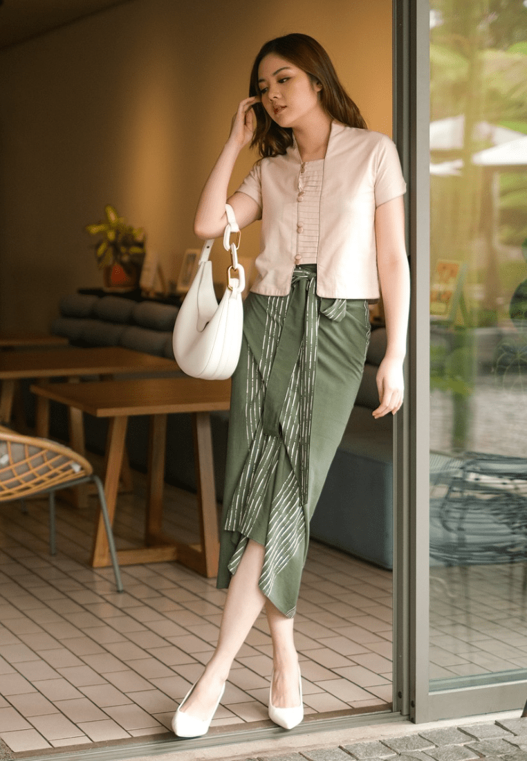 Eden Kebaya Tangan Pendek Nude