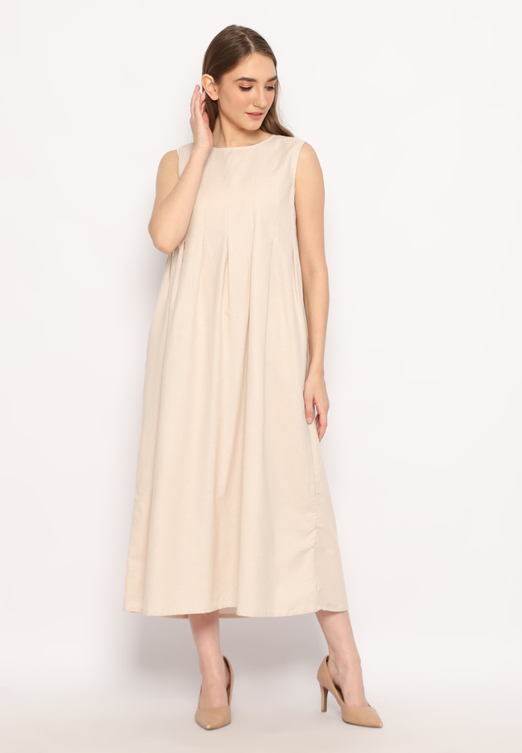 Gracy Maxi Dress Nude