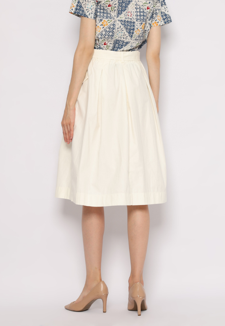 Gita Skirt Plain Broken White