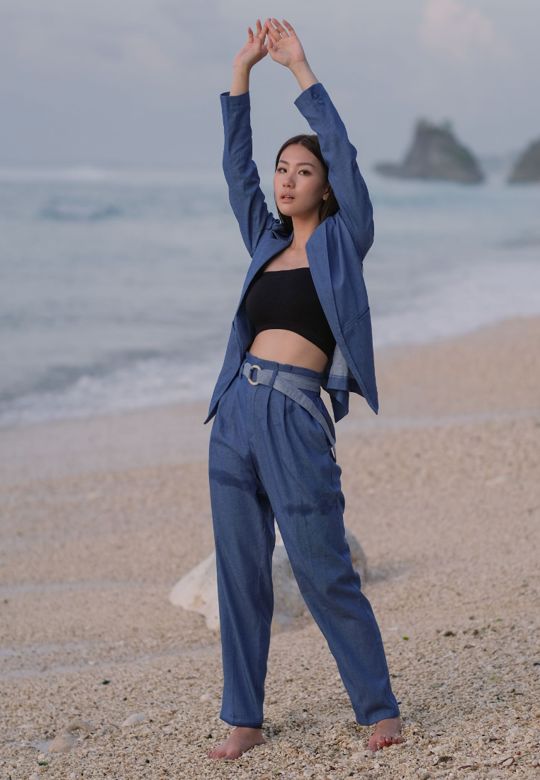 Nuria Long Pants Denim Dark