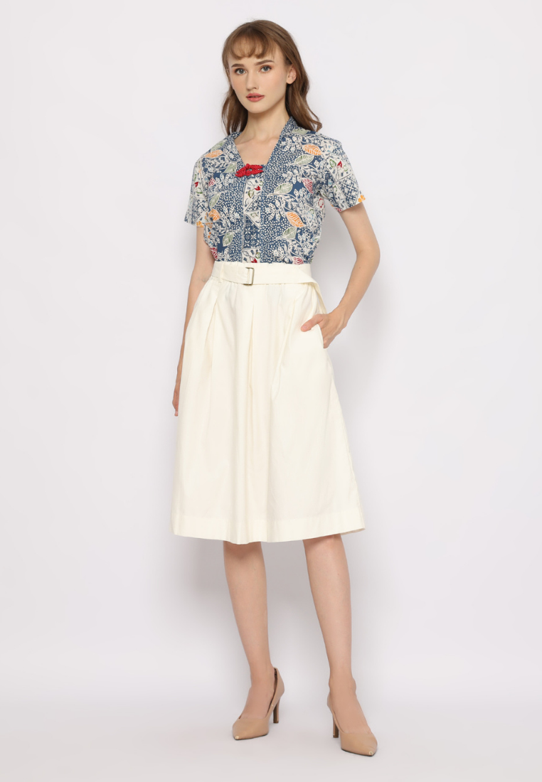 Gita Skirt Plain Broken White