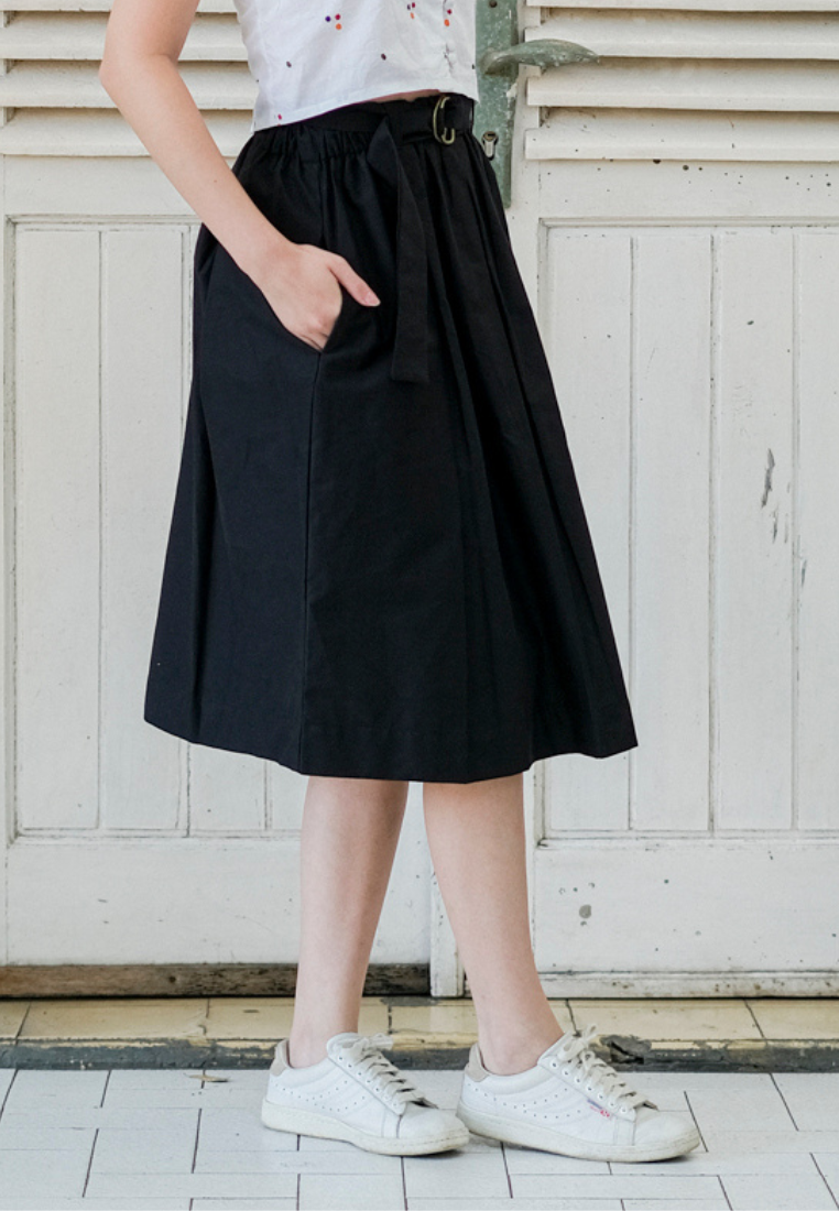 Gita Skirt Plain Black