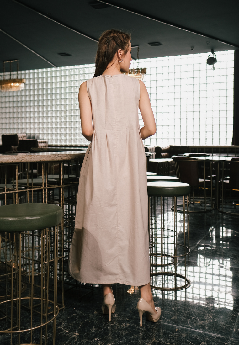 Gracy Maxi Dress Nude