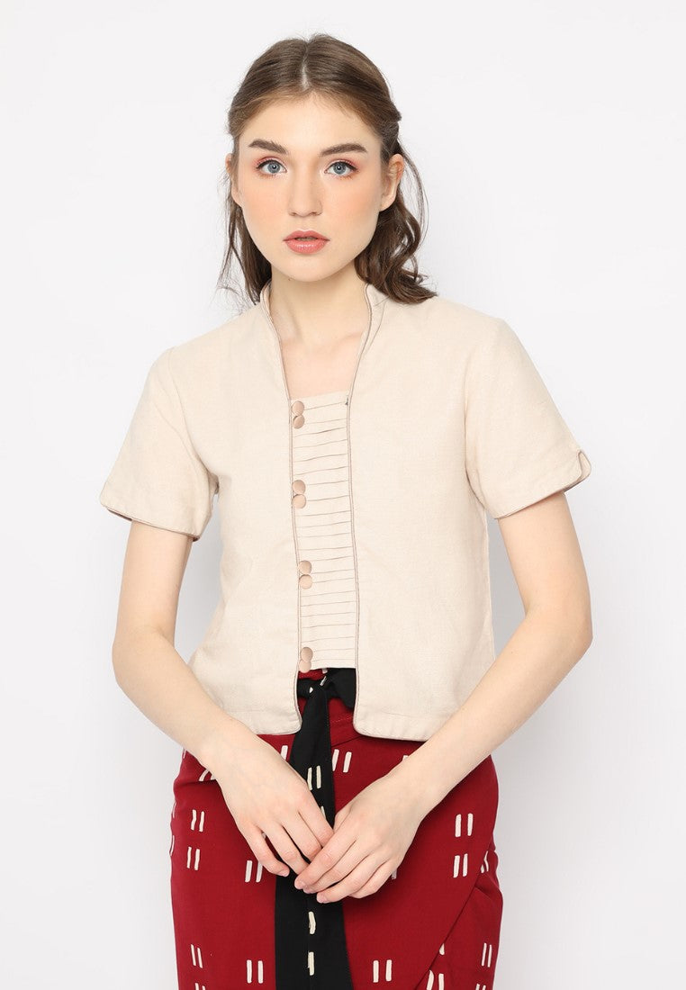 Eden Kebaya Tangan Pendek Nude