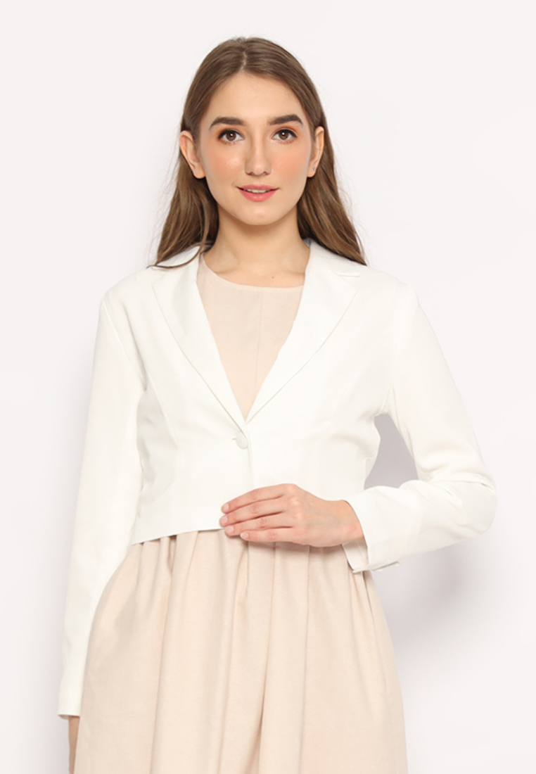 Vio Blazer Tangan Panjang White