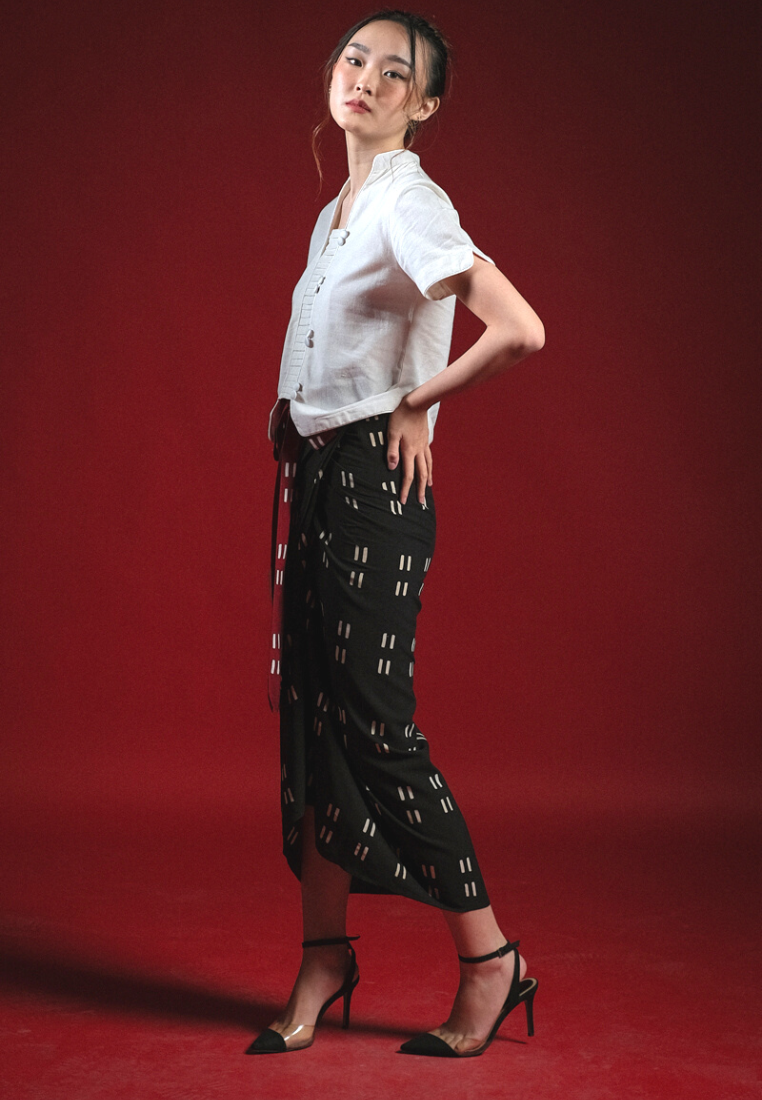 Ningta Wrap Skirt Black