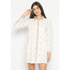 Kichi Batik Shirtdress Jumputan Putih Kansa