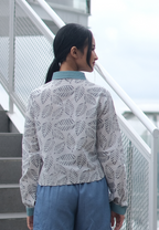 Rafifa Crop Shirt Green