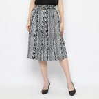 Gita Midi Skirt Monokrom [Furing]