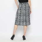 Gita Midi Skirt Monokrom [Furing]
