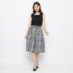 Gita Midi Skirt Monokrom [Furing]