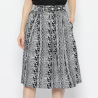 Gita Midi Skirt Monokrom [Furing]