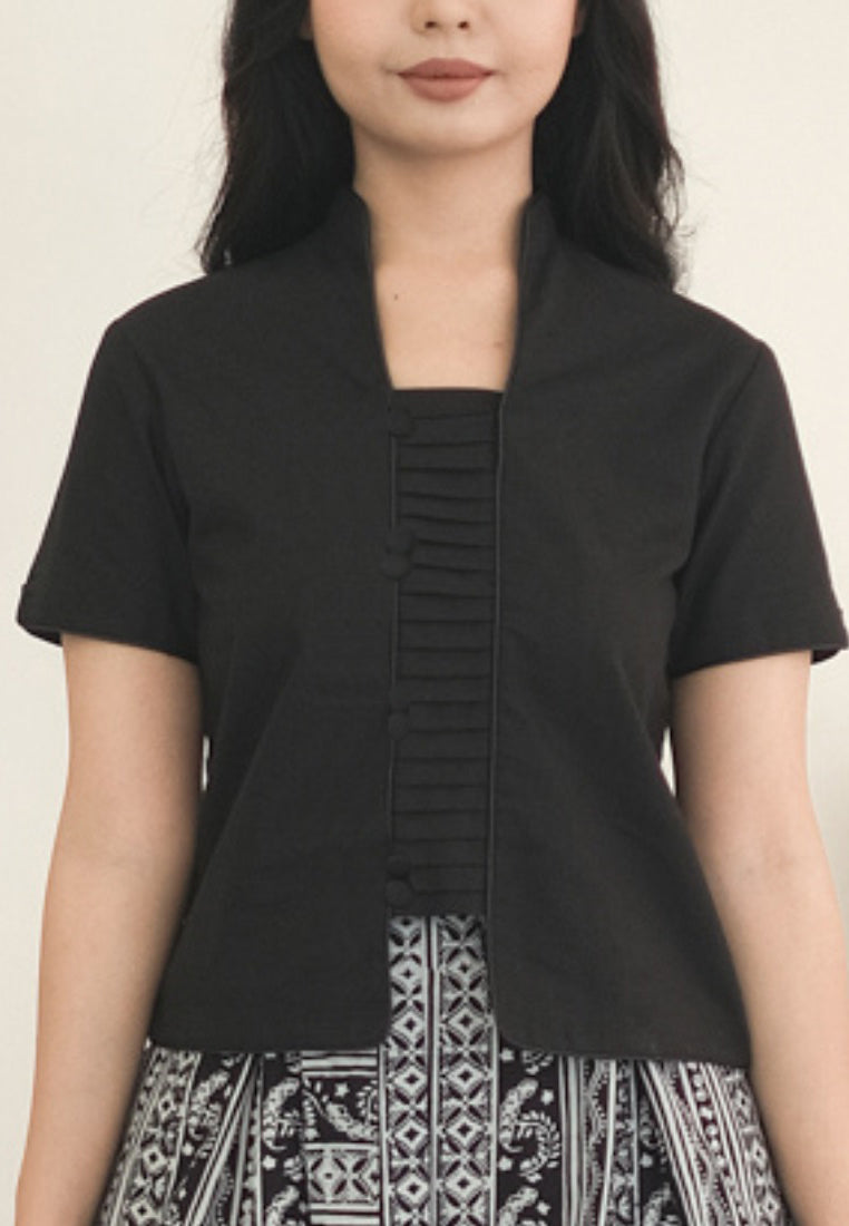 Eden Kebaya Tangan Pendek Black