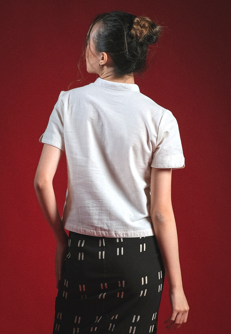 Eden Kebaya Tangan Pendek Offwhite
