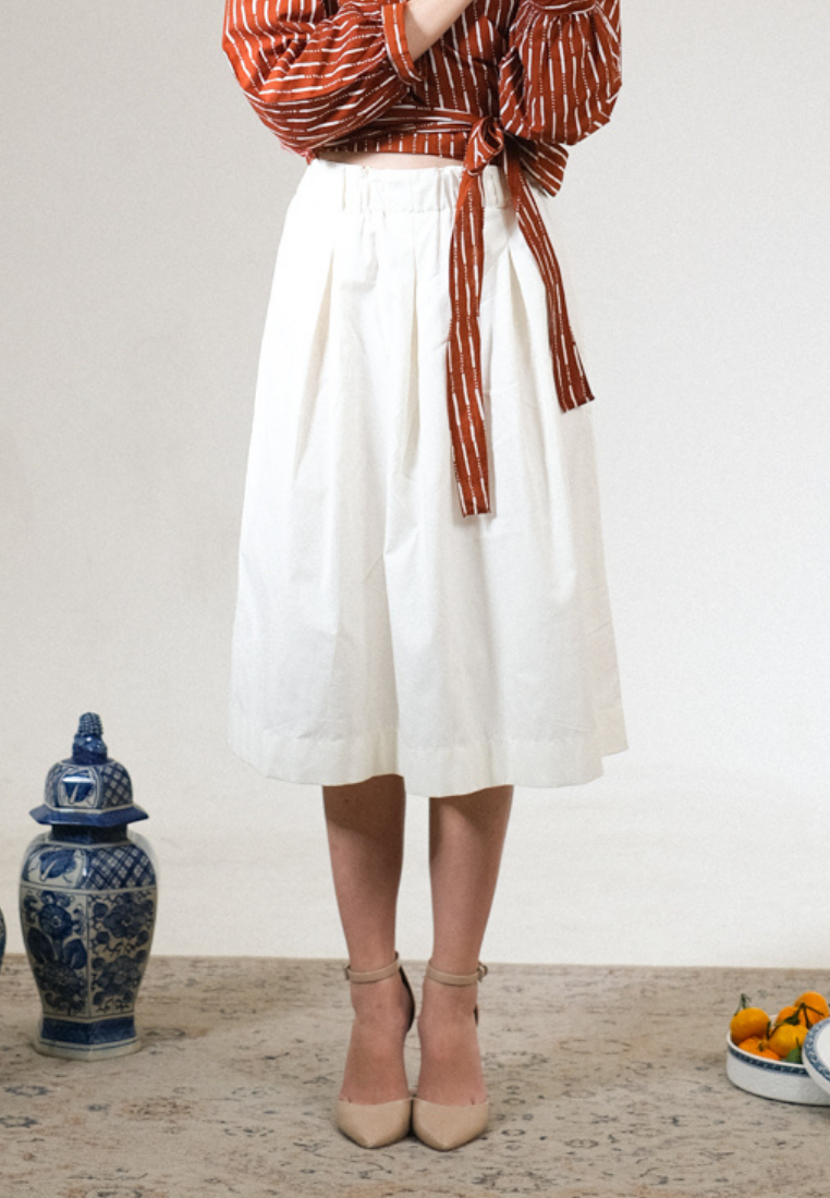 Gita Skirt Plain Broken White