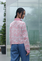 Rafifa Crop Shirt Pink