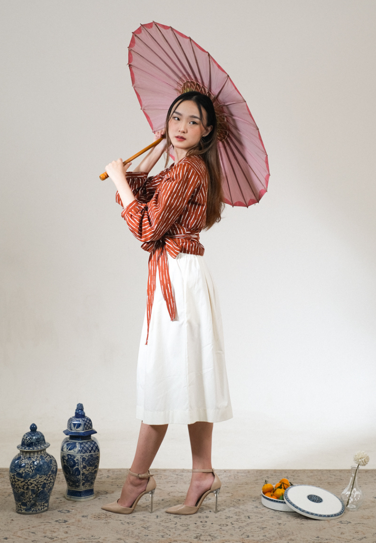Gita Skirt Plain Broken White