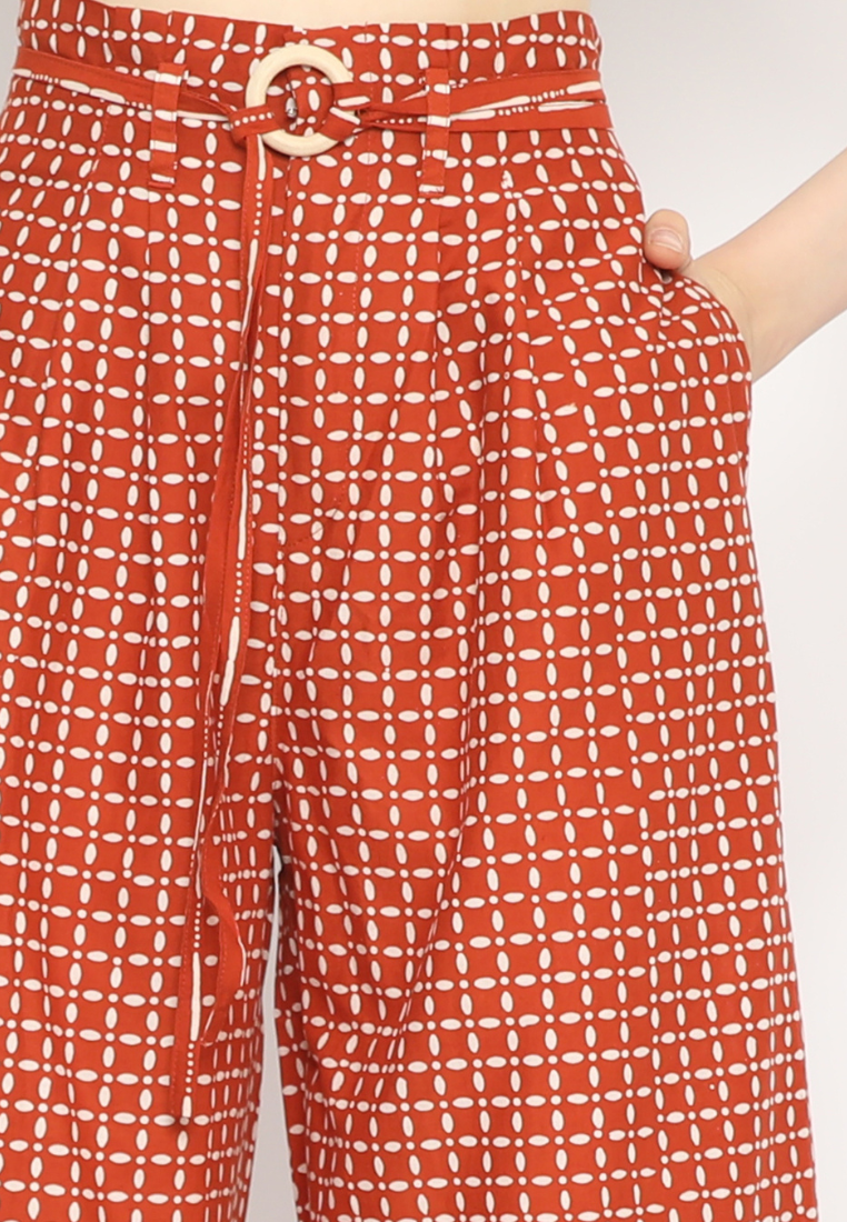 Nuria Pants Kawung Brick