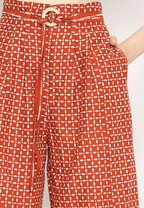 Nuria Pants Kawung Brick