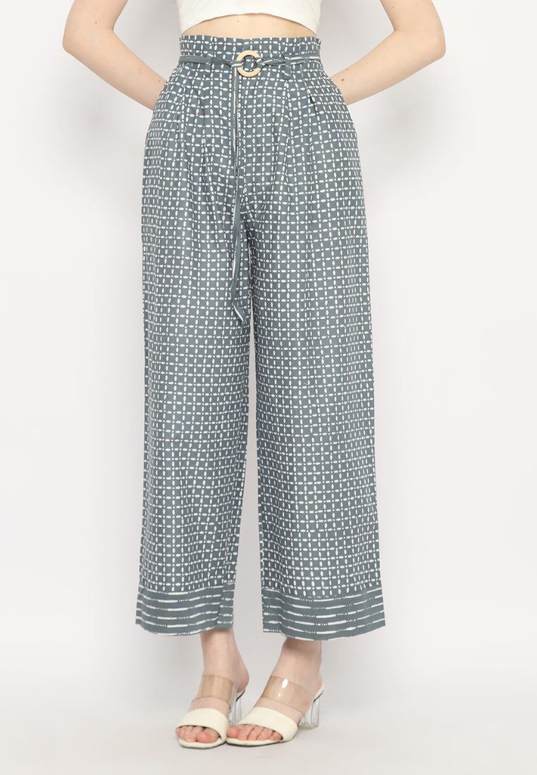 Nuria Pants Kawung Grey