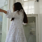 Kichi Batik Shirtdress Jumputan Putih Kaluna