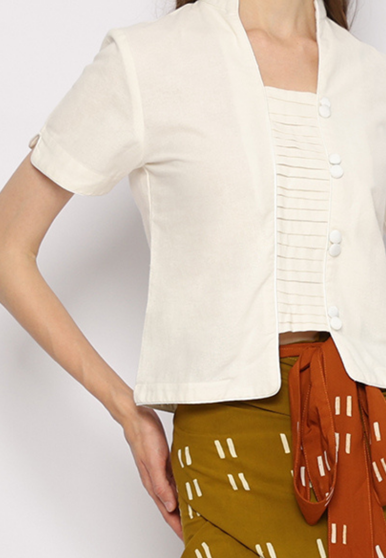 Eden Kebaya Tangan Pendek Offwhite