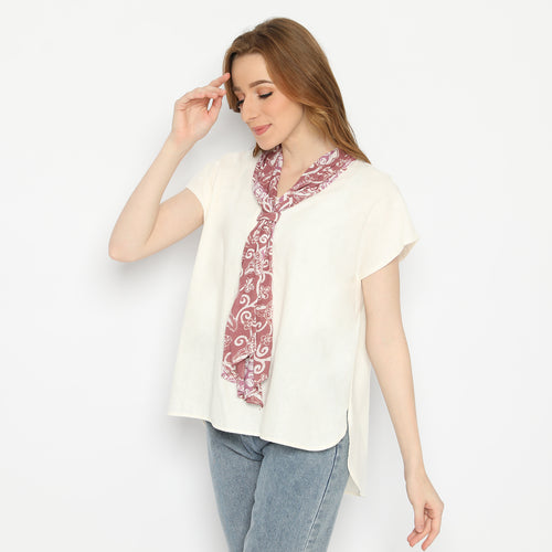 Blouse Batik Wiyana White
