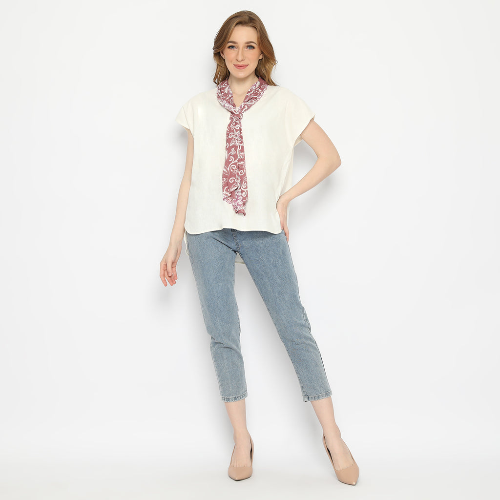 Blouse Batik Wiyana White