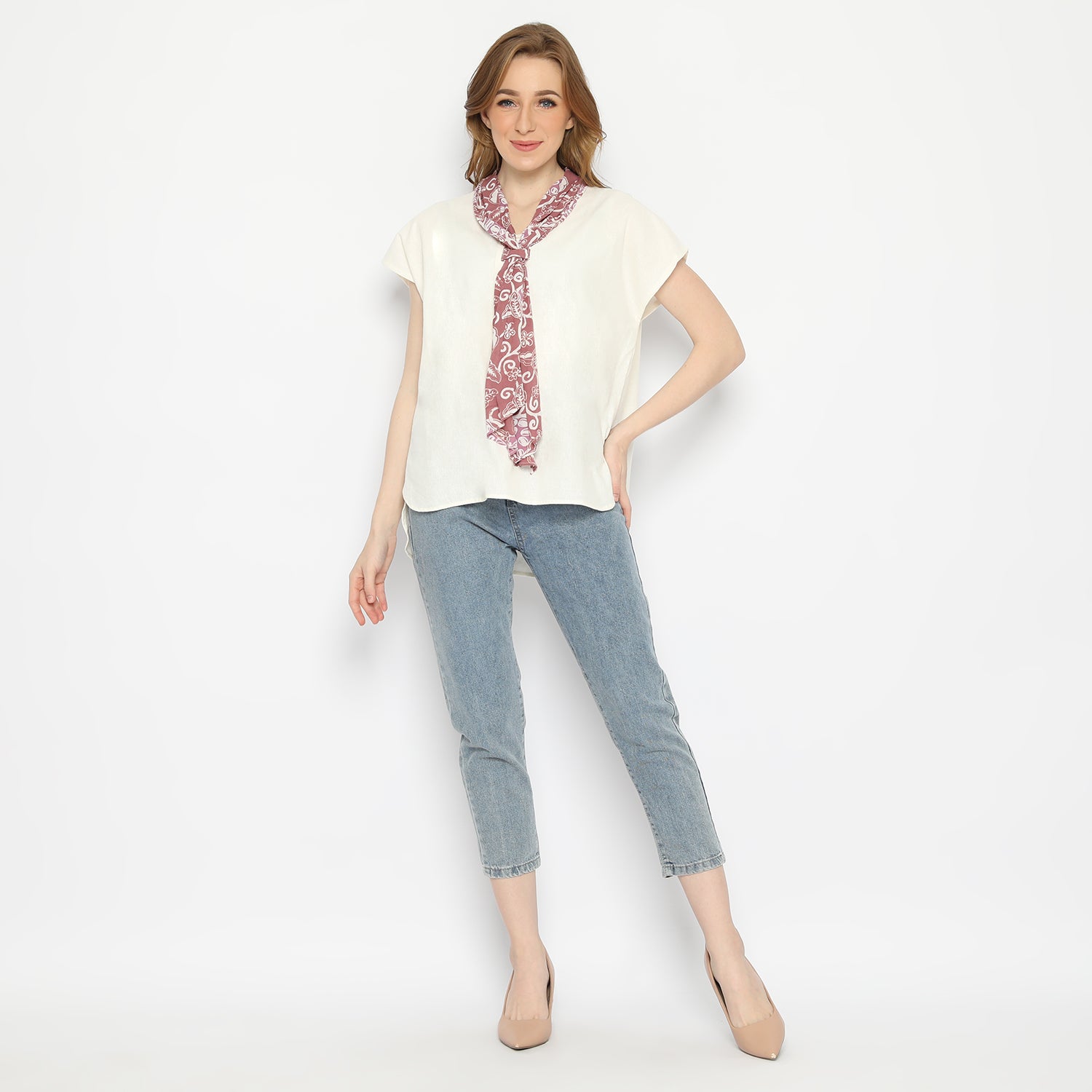 Blouse Batik Wiyana White