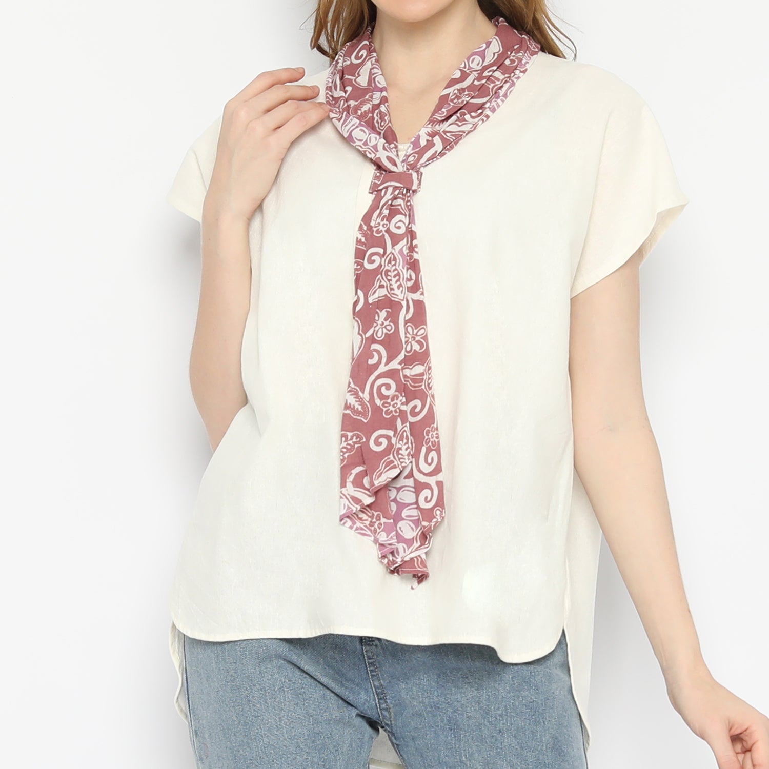 Blouse Batik Wiyana White
