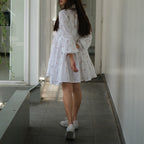 Kichi Batik Shirtdress Jumputan Putih Kaluna