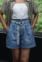Nuria Short Pants Denim Light