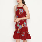 Kichi Batik Dress Batik Sukma Red