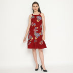 Kichi Batik Dress Batik Sukma Red