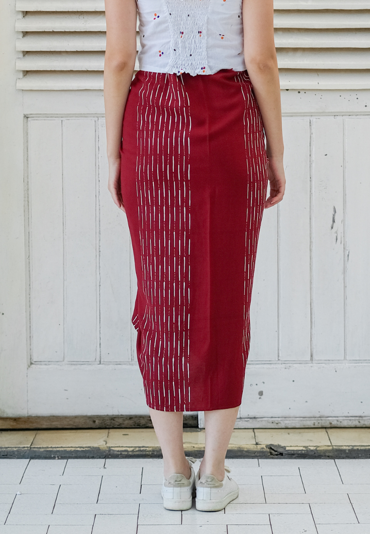 Ananta Warpskirt Hujan Red