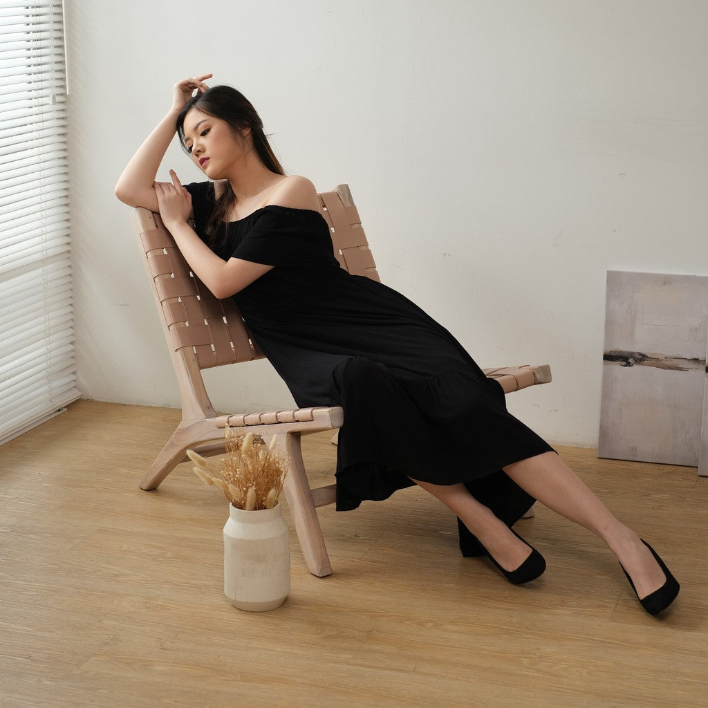 Kichi Batik Dress Sabrina Nina Hitam