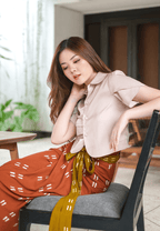 Ningta Wrap Skirt Brick