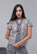 Mia Blouse Motif A Grey