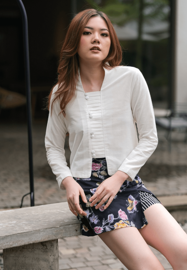 Eden Kebaya Tangan Panjang Offwhite