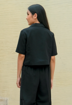 Vio Blazer Tangan Pendek Black