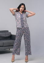 Mia Blouse Motif A Grey