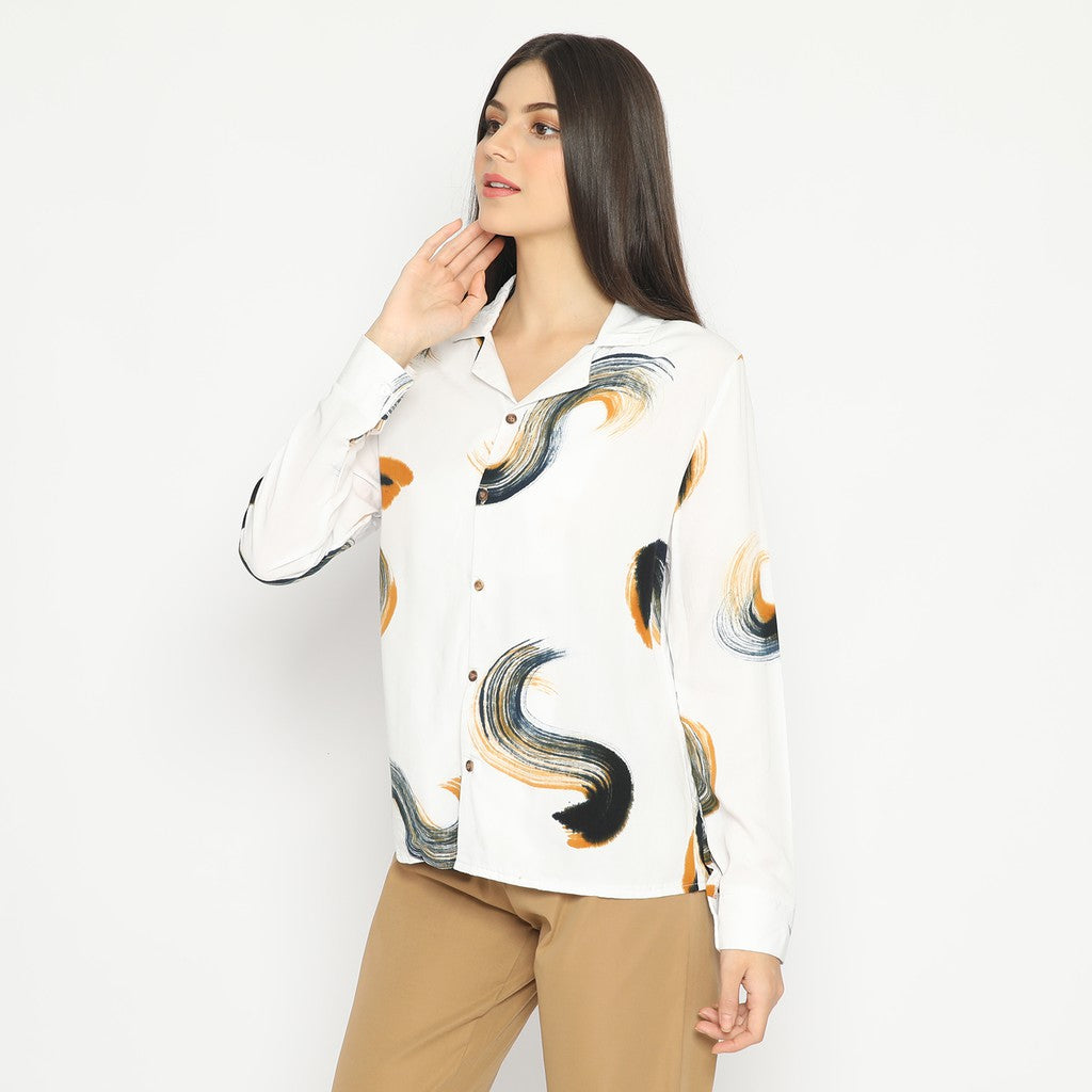 Kichi Batik Shibori Metis White