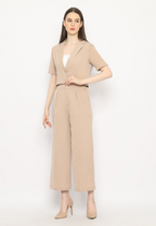 Vio Blazer Tangan Pendek Sand