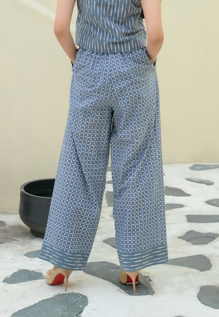 Nuria Pants Kawung Grey