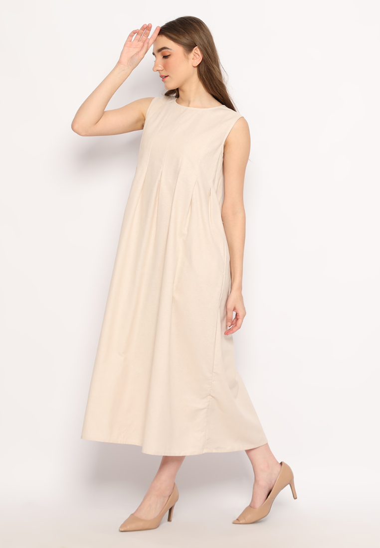 Gracy Maxi Dress Nude