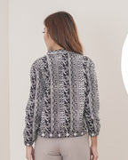 Jaket Bomber Batik Rani Black