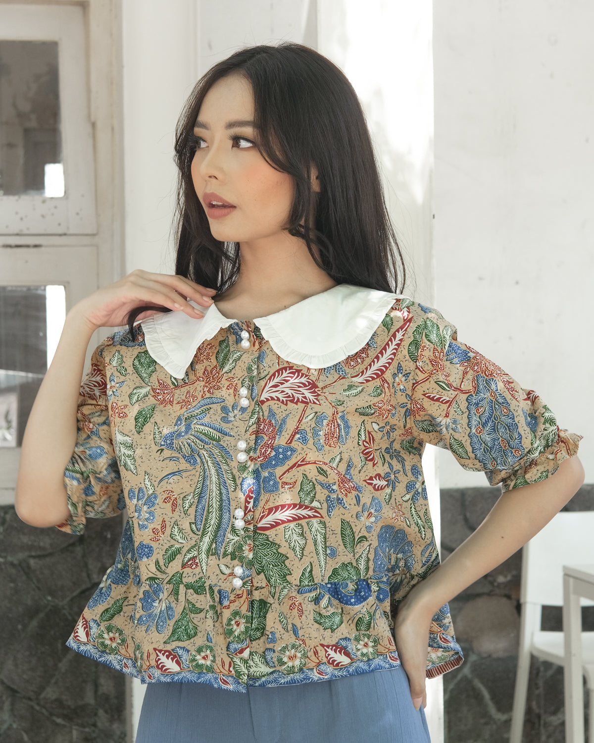 Chalya Blouse Brown