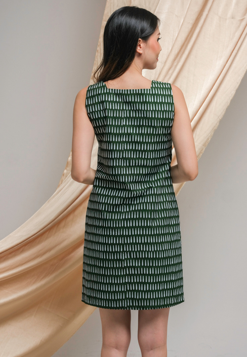 Andaru Dress Batik Green